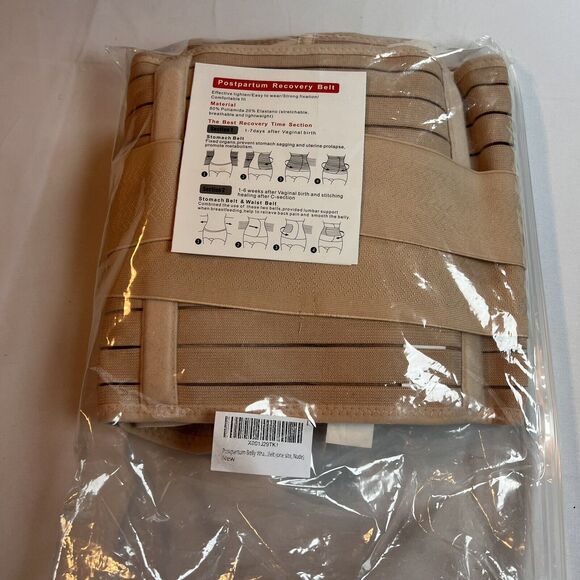 Postpartum Recovery Belt Belly Support One Size Nude - Picture 1 of 3